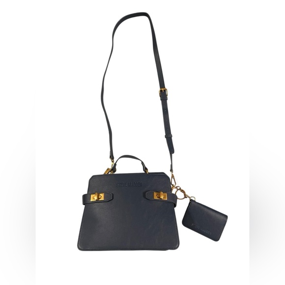 NWT Steve Madden Navy Leather Crossbody - Picture 5 of 7